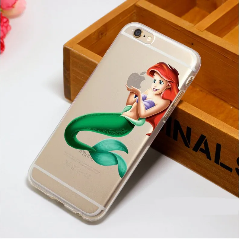 Роскошный чехол из Ариэль маленькая Русалочка Белоснежка есть логотип с