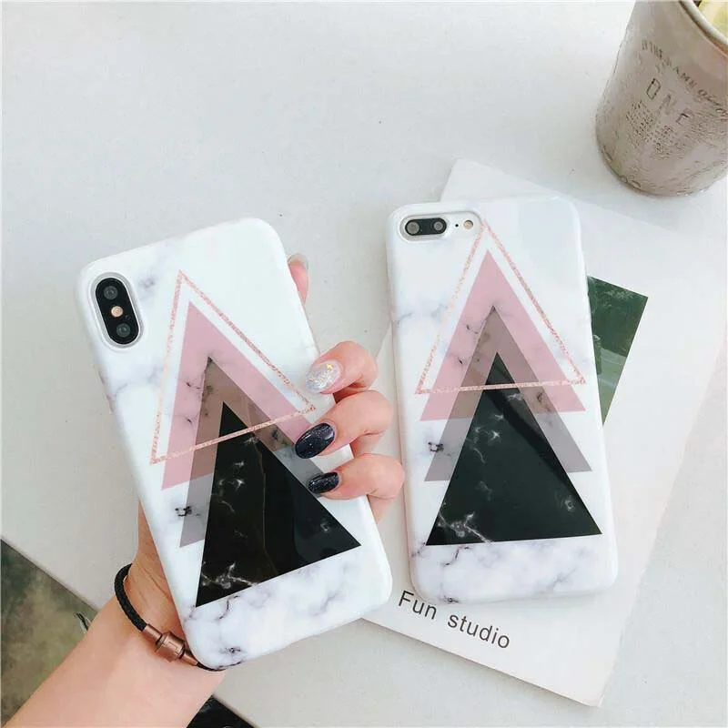 Новый мрамор для iphone7plus Чехол мобильного телефона Apple XS Max защитный чехол XR сумка