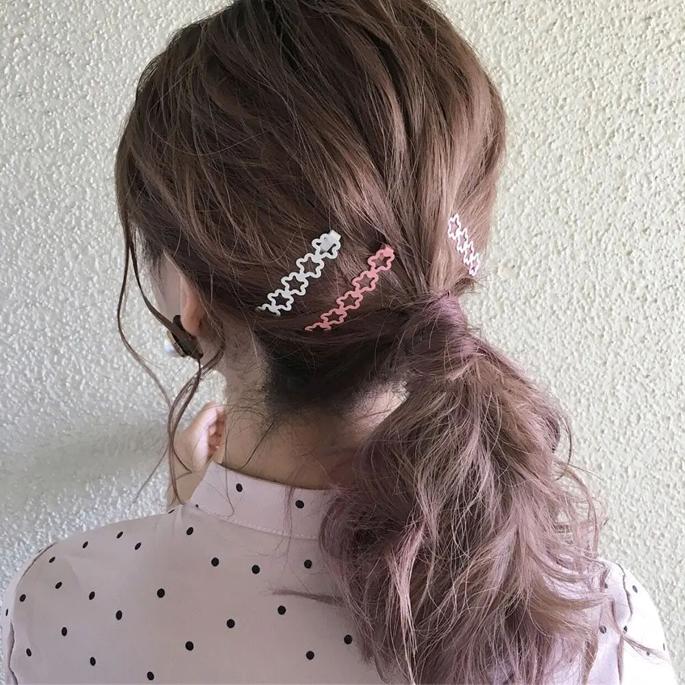 Новинка 10 шт. длинные заколки для волос с большим сердцем женщин и девочек