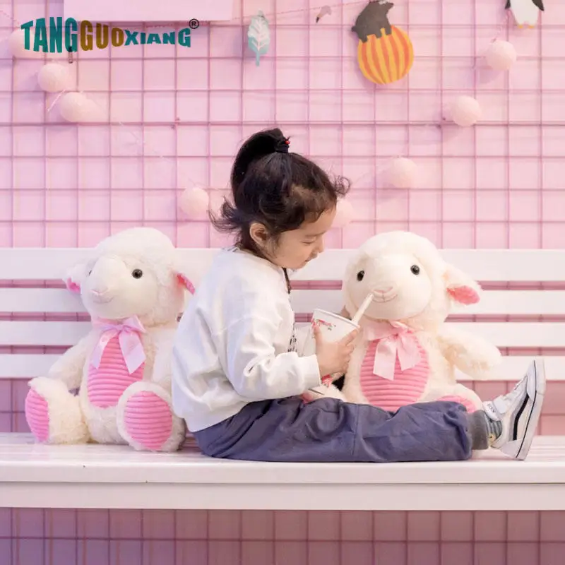 45 см Милая мультяшная плюшевая игрушка-овечка-альпака мягкая кукла-животное