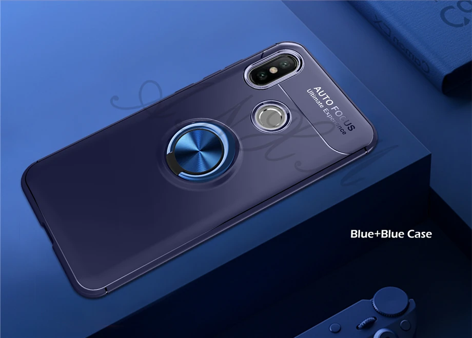 Чехол из силикагеля для Xiaomi Redmi Note 5, автомобильный держатель, магнитный кронштейн, кольцо на палец, чехол из ТПУ для Redmi Note 5 pro, чехол