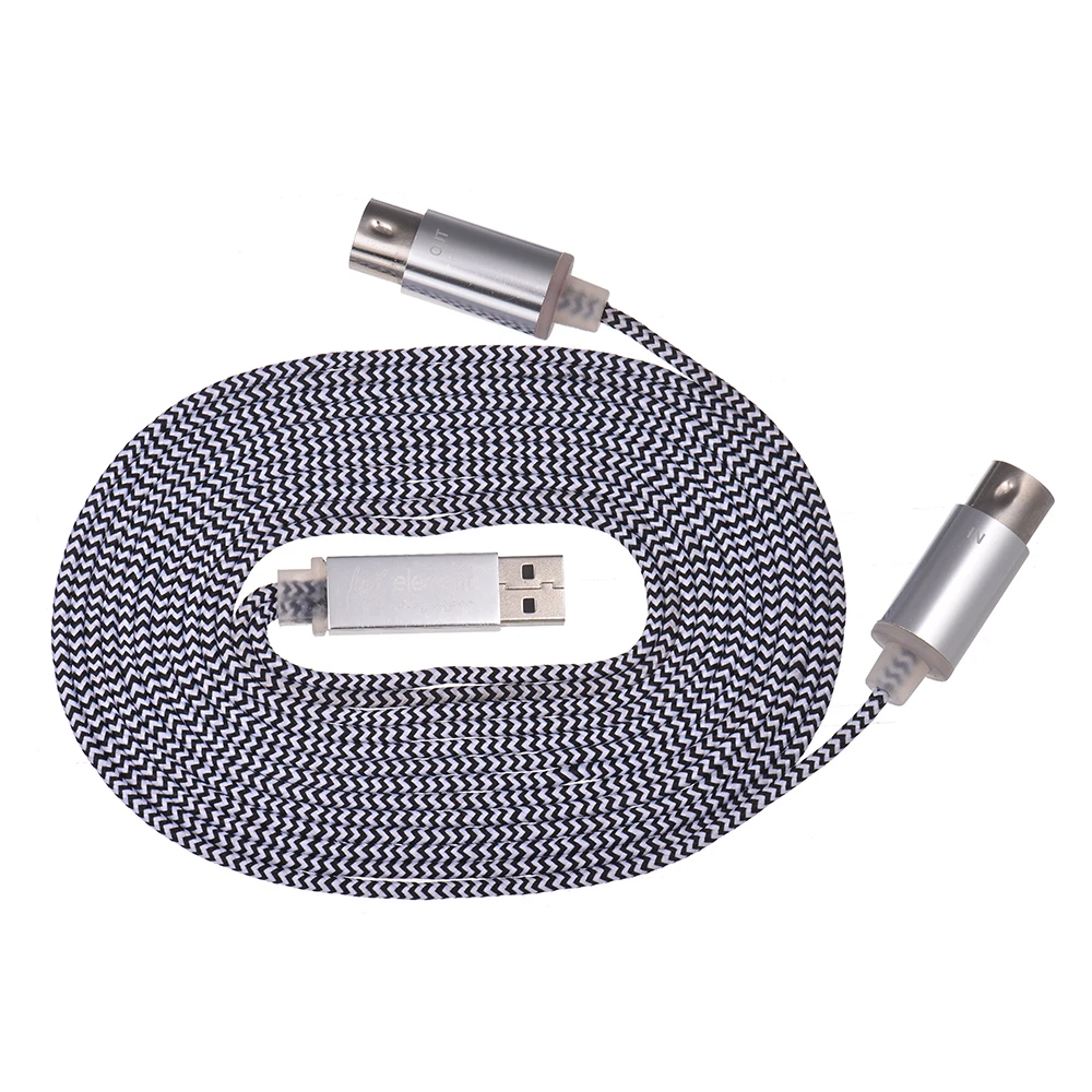 MIDI IN OUT к usb кабелю шнур из алюминиевого сплава вилки для подключения