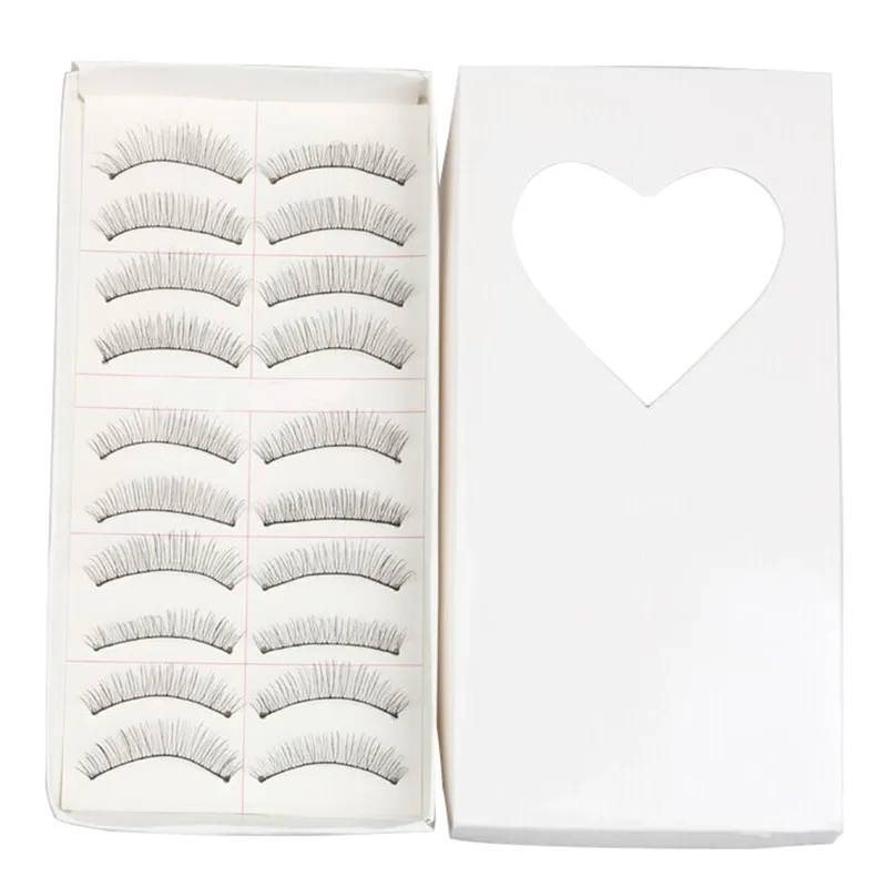 10 пар натуральные накладные ресницы для макияжа|falsh eyelashes|cross eye lasheseye lashes extension |