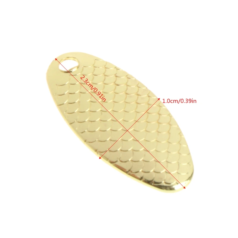 

10Pcs Fishing Sequin Noise Silver Gold Metal Spinner Lure Tackle Spoon Accessory