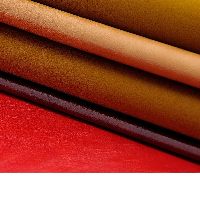1.0 мм оптовая продажа Масляная блестящая кожа / синтетическая кожа для сумок / для обуви дивана ремня / качественная ткань на.