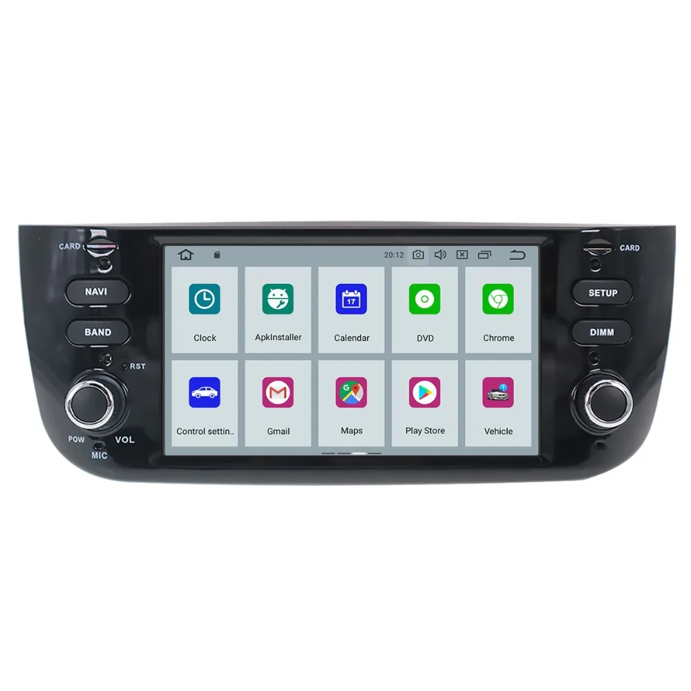 Автомобильный DVD плеер Aotsr Android 9 0 с GPS навигацией для Fiat Punto 2012 2018 Linea +