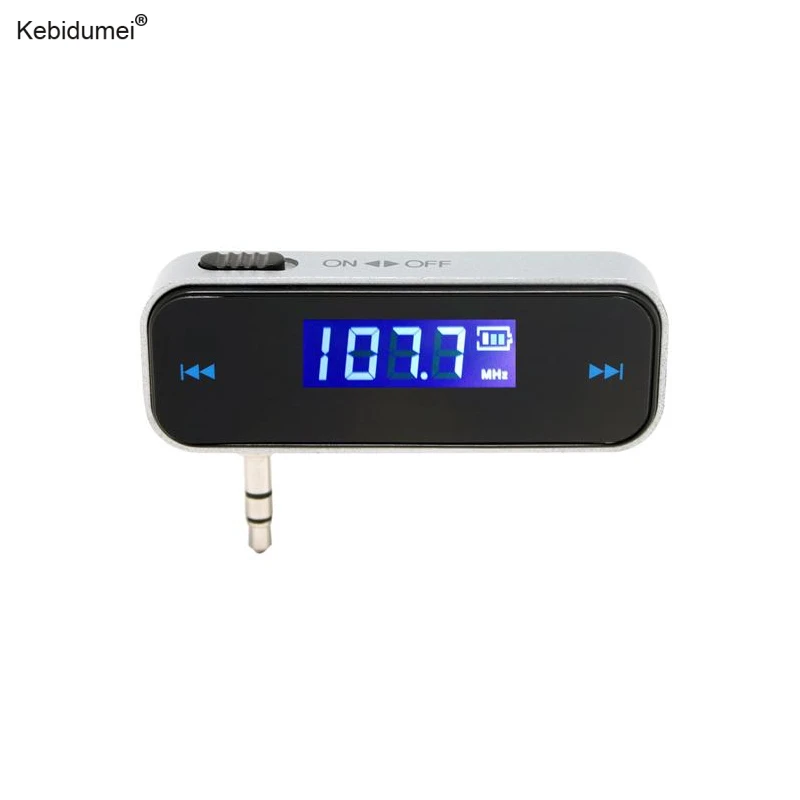 Беспроводной мини fm-передатчик kebidumei с ЖК-дисплеем 3 5 мм в автомобиле гарнитура