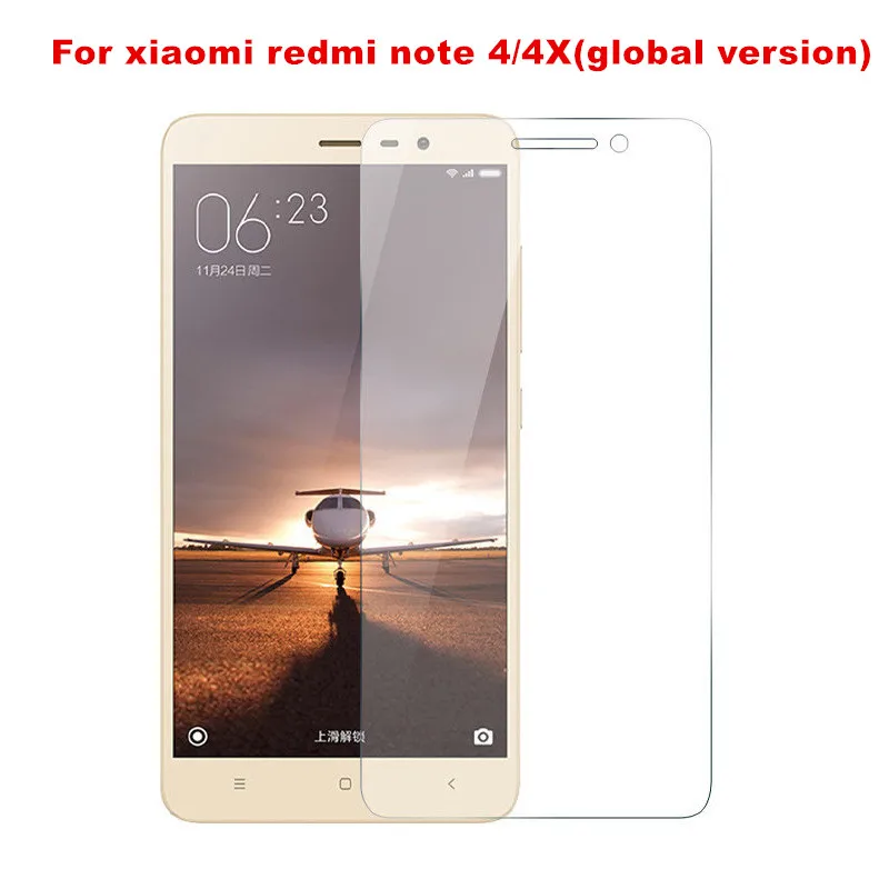 Global Version Xiaomi Redmi Note 4X pro Tempered Glass Premium Screen Protector Film For 4 5.5inch 3gb 4gb 32gb 64gb | Мобильные