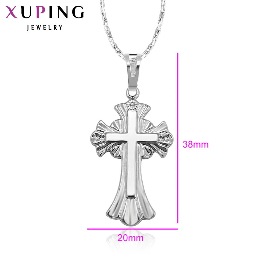 Xuping модная подвеска, модная подвеска в форме Креста, цветное покрытие, очаровательное ювелирное изделие, рождественские подарки S1.4 \ S31, 3-31984
