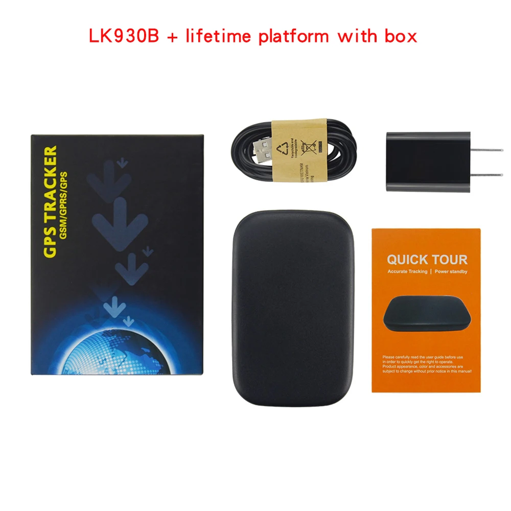 With box(lifetime) Высококачественное устройство для автомобиля gps автомобильный трекер транспортных средств LK930B отключение от перебоев Вибрация оповещения гео-забор односторонняя связь - Цвет: With box(lifetime)