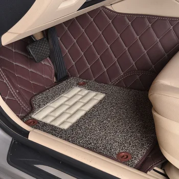 Myfmat custom leather new car floor mats for Discovery Sport evoque Freelander Range Rover Evoque Freelander2 new styling trendy