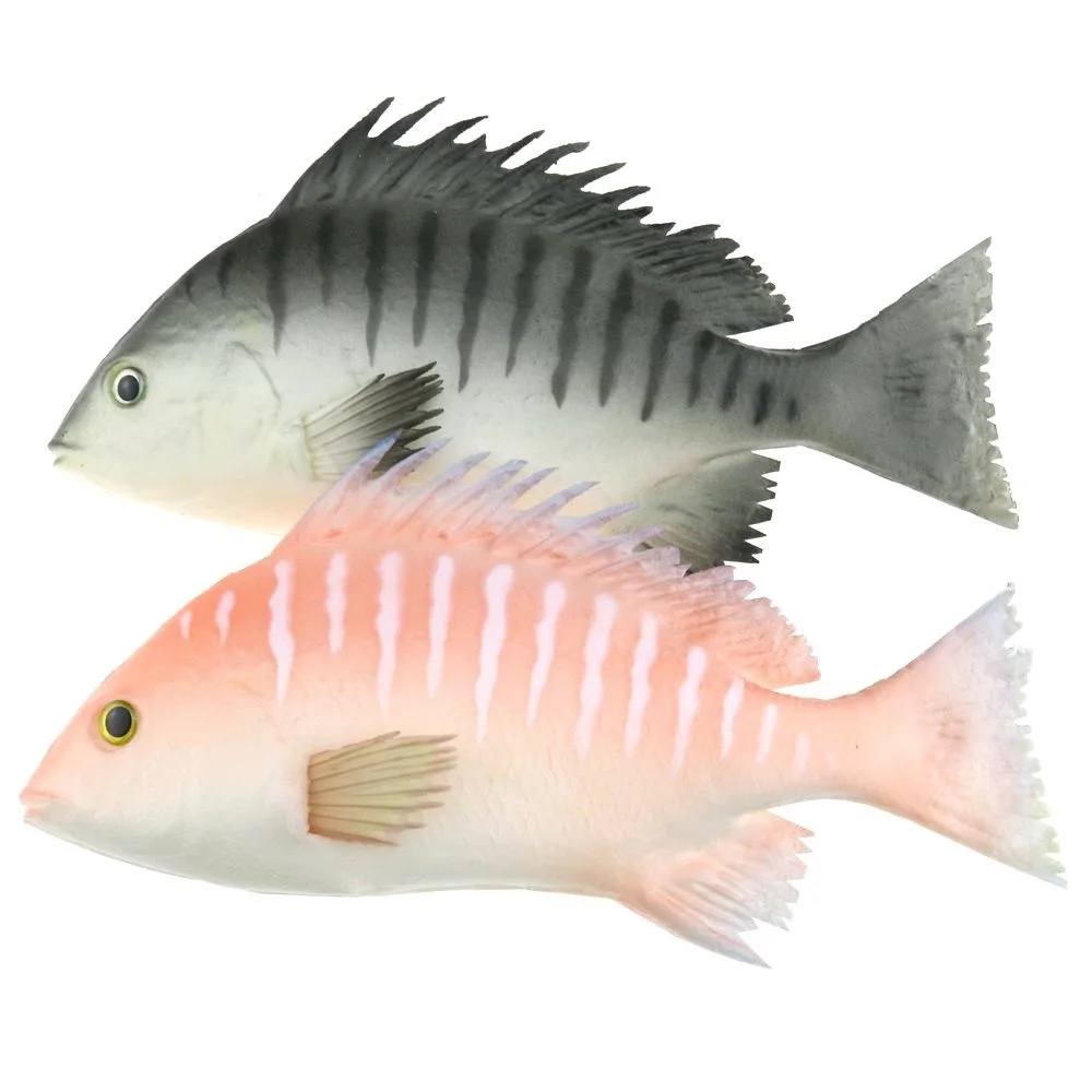 Gresorth 2 Упаковка искусственный черный и красный Snapper поддельные украшения рыбы для