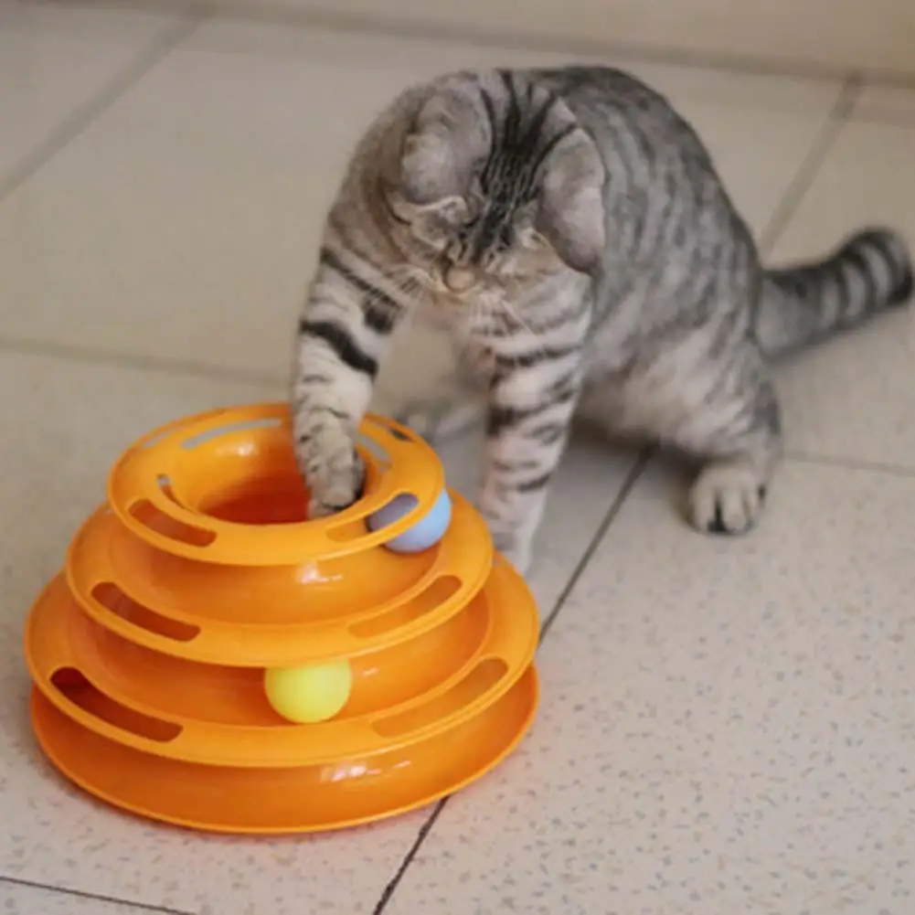 Бесплатная доставка Забавный поворотный стол игрушка для кошек игрушки домашних