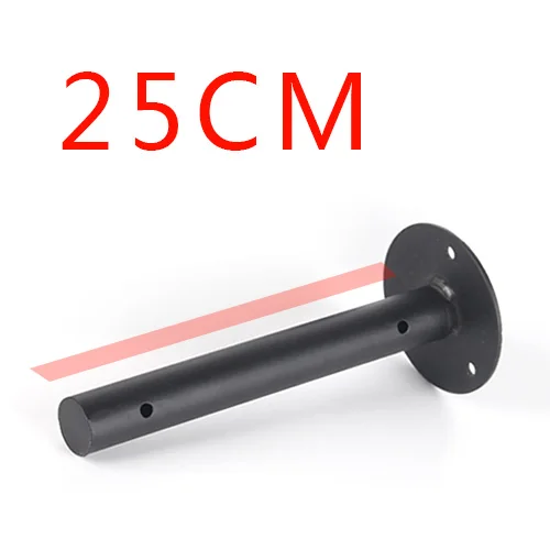 

2PCS Furniture Table Black Metal Wall Mounting Tube Support Brackets