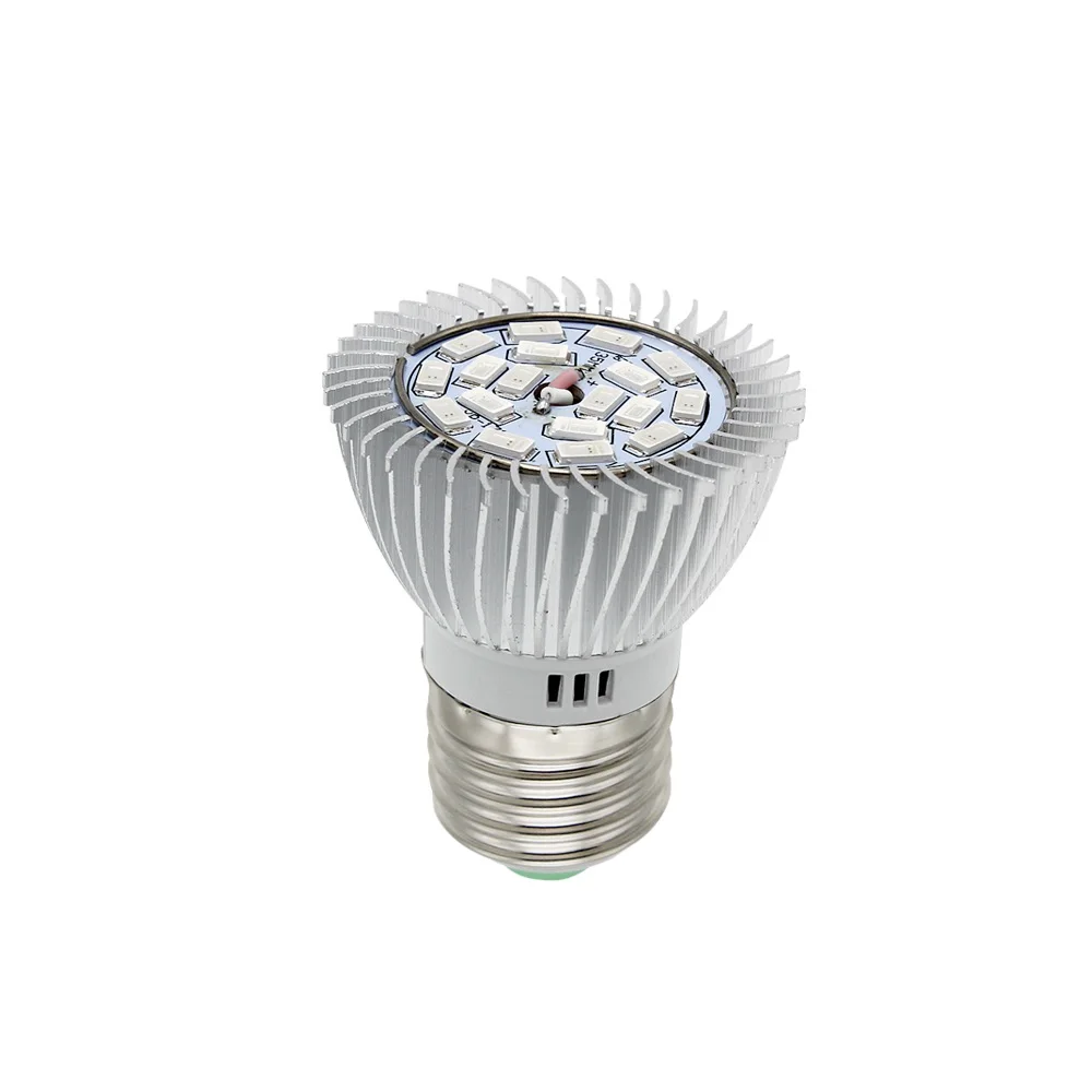 1x E27 E14 GU10 лампа 18 Вт 12 красный+ 6 синий 5730 18 SMD светодиодный светильник для выращивания растений и гидропоники AC 85-265V