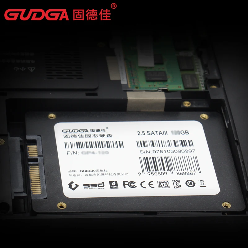 Твердотельный накопитель GUDGA SSD 64gb SATA3 Disco Duro SSD HDD 2,5 дюймов внутренний жесткий диск SATA для ноутбуков настольных ПК ноутбуков