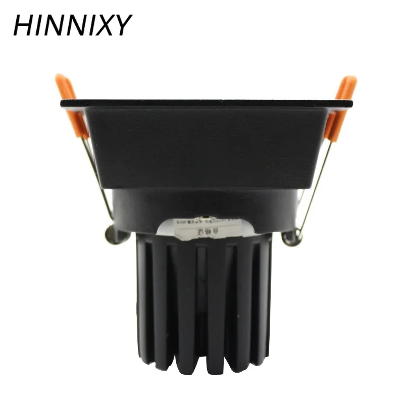Hinnixy LED анти ослепительный Диммируемый квадратный светильник IP20 75 мм 220 В 5 Вт/10/15