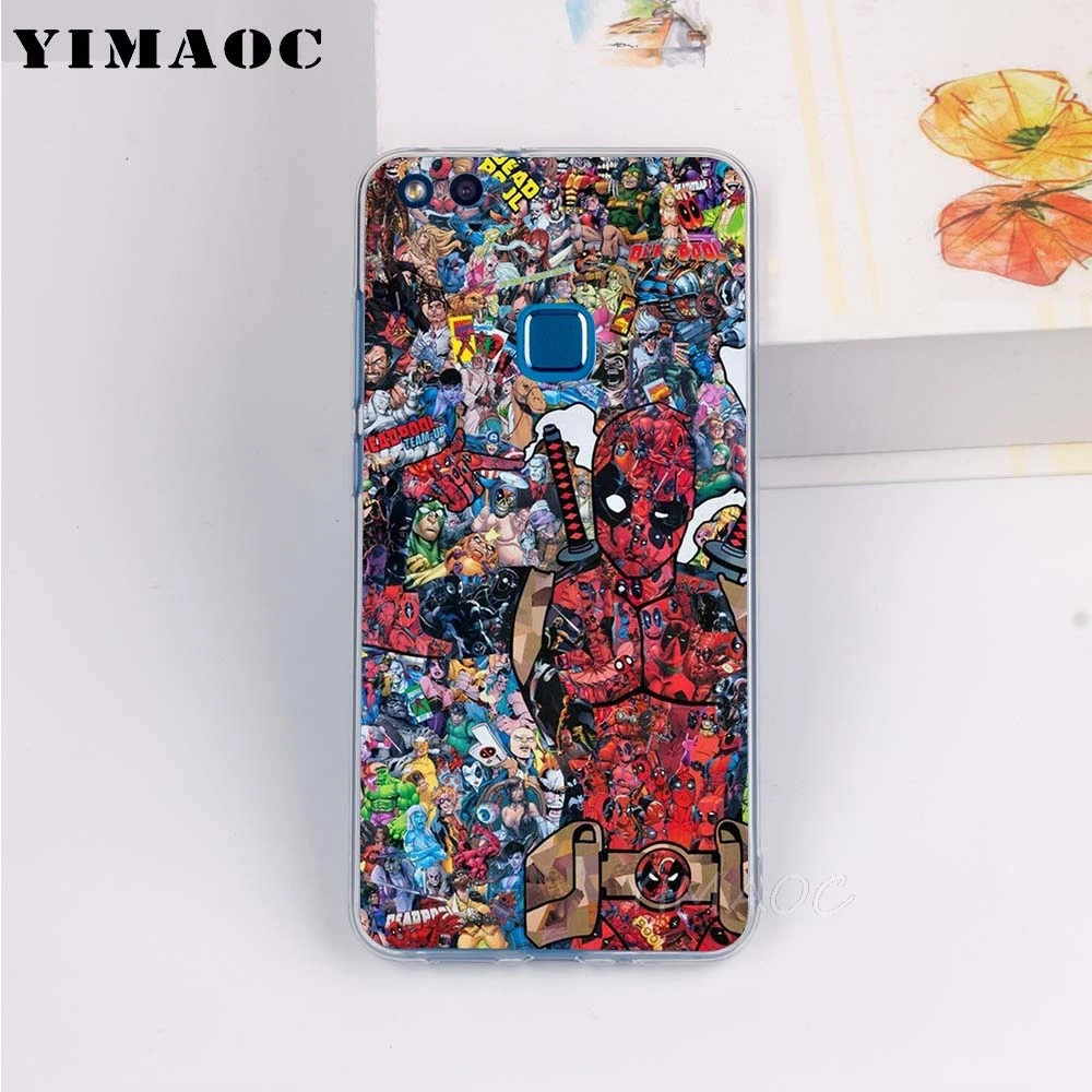 YIMAOC фильма Дэдпул рубашки мягкий чехол для Huawei P8 P9 P10 P20 P30 Lite Pro P smart 2019 TPU Защитный |