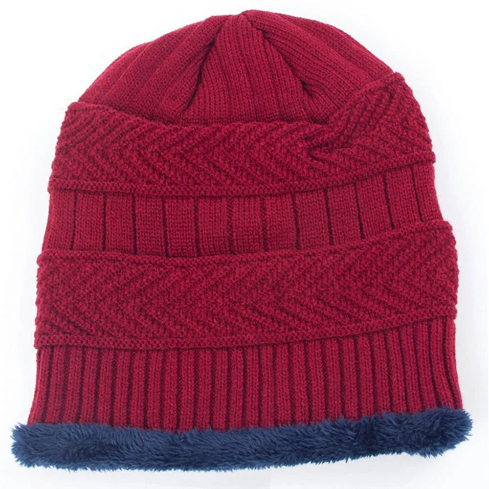 

Winter Climbing Knitted Hat Unisex Caps Women Ski Camping Windproof Fleece Plush Thicken Warm Cap Hat Soft Riding Running Sports