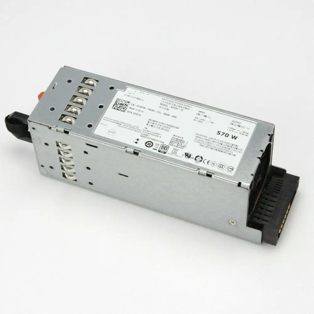 Блок питания 570 Вт для сервера R710 T610 12 В с питанием от MYXYH T327N A570P 00 01 T327N|Блоки