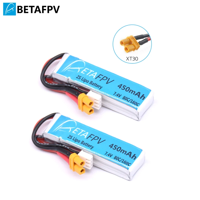 Аккумулятор BETAFPV 450 mAh 2 S 80C Lipo (2 шт)|Детали и аксессуары| |