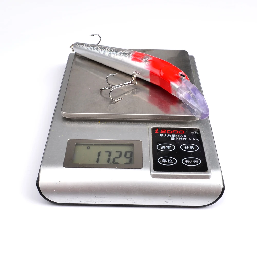 Рыбалка приманки большой поплавок Гольян Искусственные Пластик Deep Diver Жесткий 3D