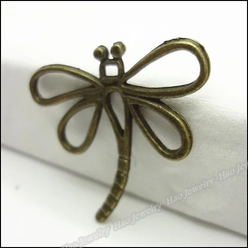 50 шт. винтажные подвески подвеска в виде стрекозы античная бронза подходят для