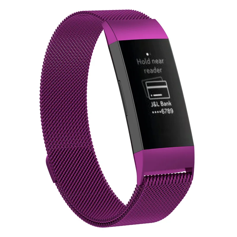 20 шт. для Fitbit Charge 3 4 Смарт Браслет ремешок Миланская нержавеющая сталь фитнес