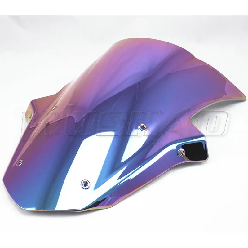 Black Iridium Мотоцикл Double Bubble лобового ветер Экран для 2011 2012 2013 Kawasaki Ninja ZX10R ZX-10R ZX 10R черный - Цвет: Black Iridium