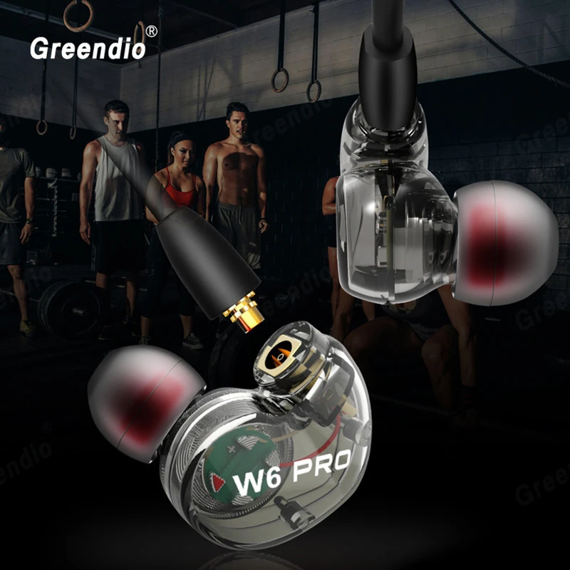 Greendio спортивные наушники MMCX съемный кабель для Мобильный телефон