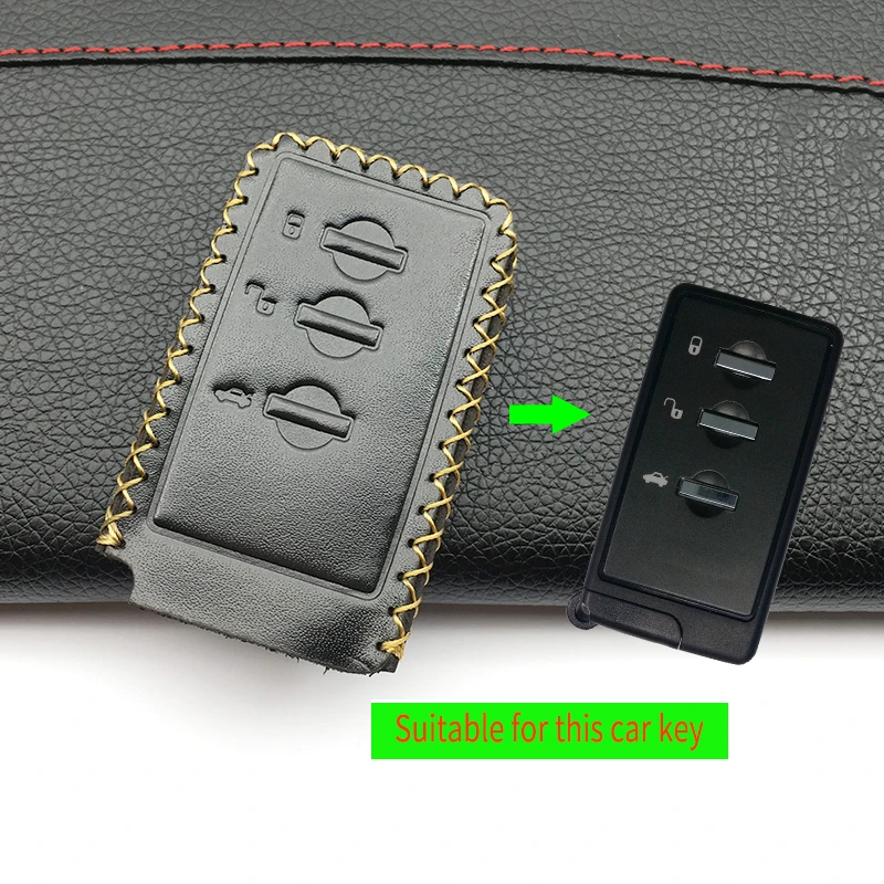Верхний слой кожаный ключ CaseCover для Subaru Legacy Impreza Outback протектор кожи держатель без