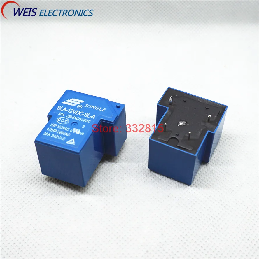 10 шт. SLA 12VDC SL A T90 12В 30A DIP 4PIN реле Songle новый оригинальный Бесплатная доставка|songle