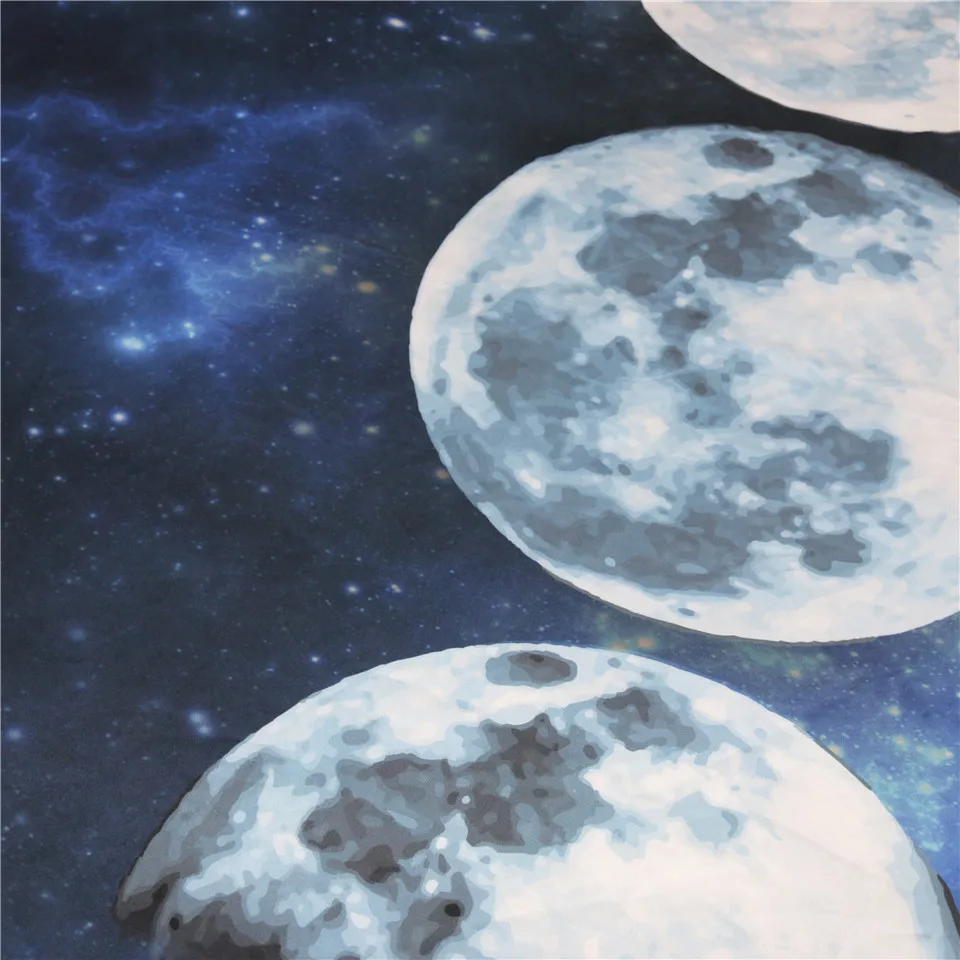 Постельные принадлежности Outlet Moon Eclipse меняющийся гобелен с изображением галактики 3D художественный ковер гобелен с пейзажем домашний Декор настенный 2 размера