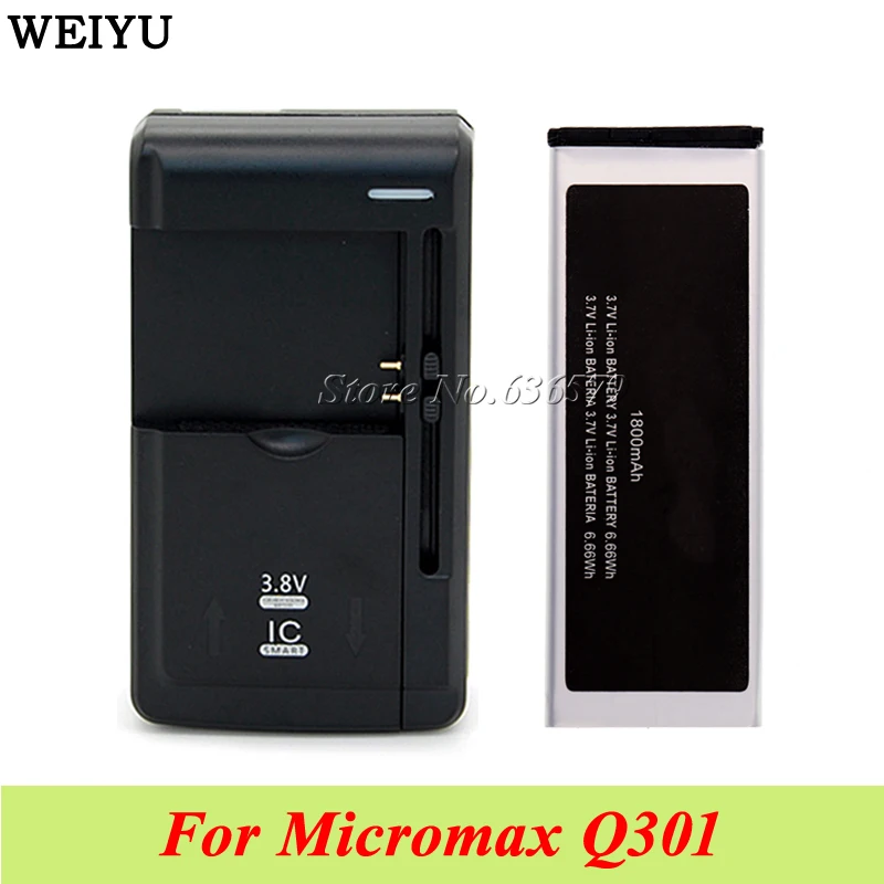 1 партия = шт. Для Micromax Q301 Высококачественный аккумулятор 1800 мАч + Универсальное