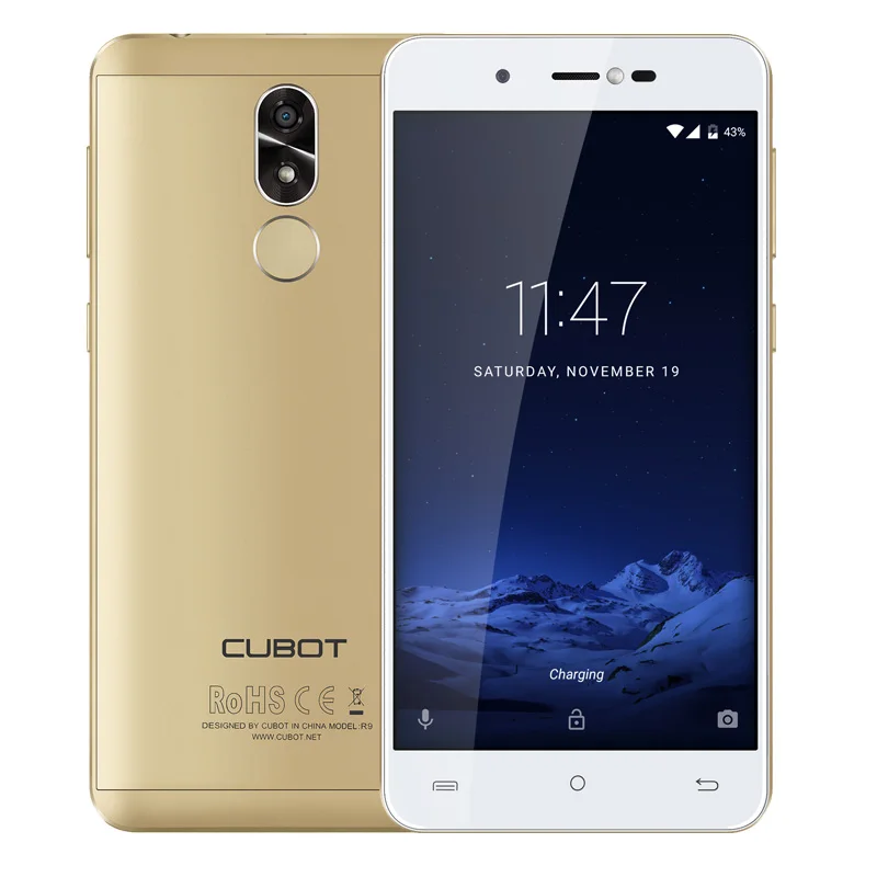 Cubot R9 MT6580 4 ядра Android 7 0 отпечатков пальцев 2 Гб Оперативная память 16 Встроенная