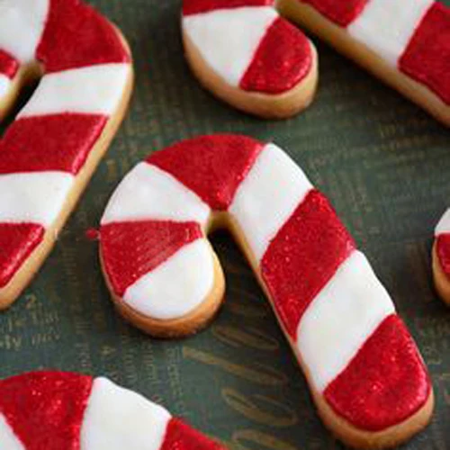 Christmas Candy Cane Cookies Stencils Pancake Biscuit Cutter Helper Coffee Draw Mold Fondant Patisserie Kitchen Baking Tools |