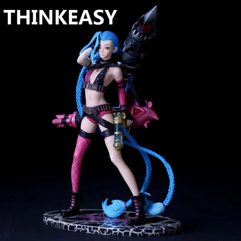 ThinkEasy оригинальная коробка 10 &quot24 см Jinx фигурки игры Аниме ПВХ Модель Коллекция
