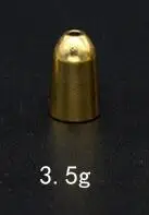 Smooth 3.5g 10 шт. нить медный шар кулон из чистой меди рыболовные крючки глубокая вода пуля вес мягкие Аксессуары для приманки рыболовные снасти - Цвет: Smooth 3.5g