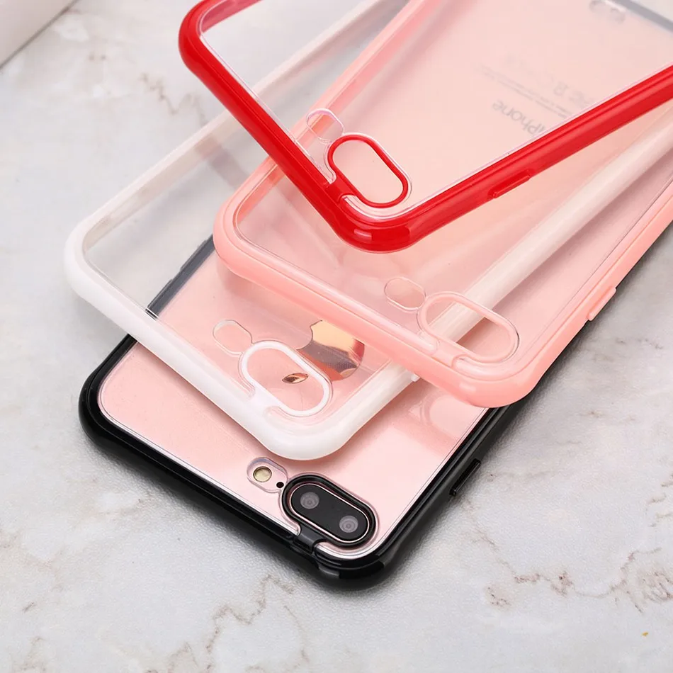 KISSCASE мягкий прозрачный чехол для телефона чехол для iPhone 7 8 6 6S Plus цветной чехол для iPhone X XS MAX XR противоударный чехол Funda чехол на айфон 6 s чехол на айфон 7 чехол на айфон 8