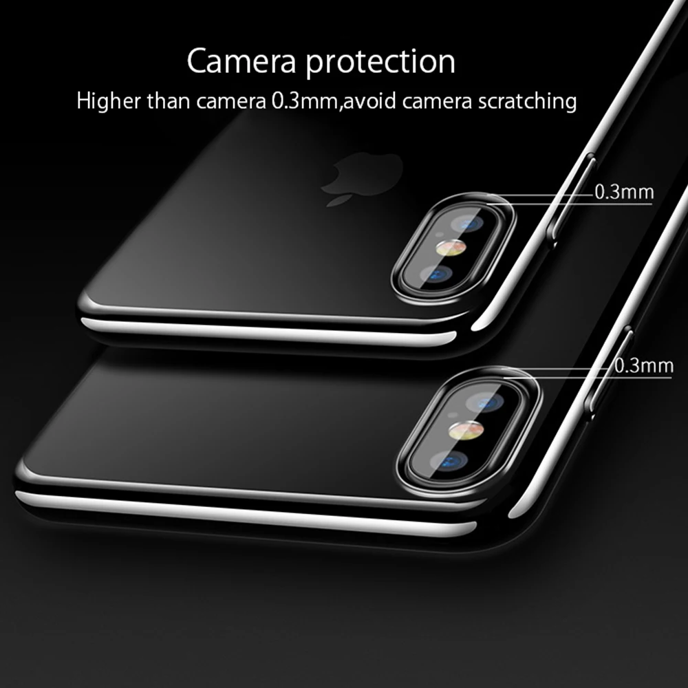 Прозрачный чехол для телефона Apple iPhone X XR XS Max 8 7 6S 6 Plus 5 5S SE мягкие прозрачные чехлы