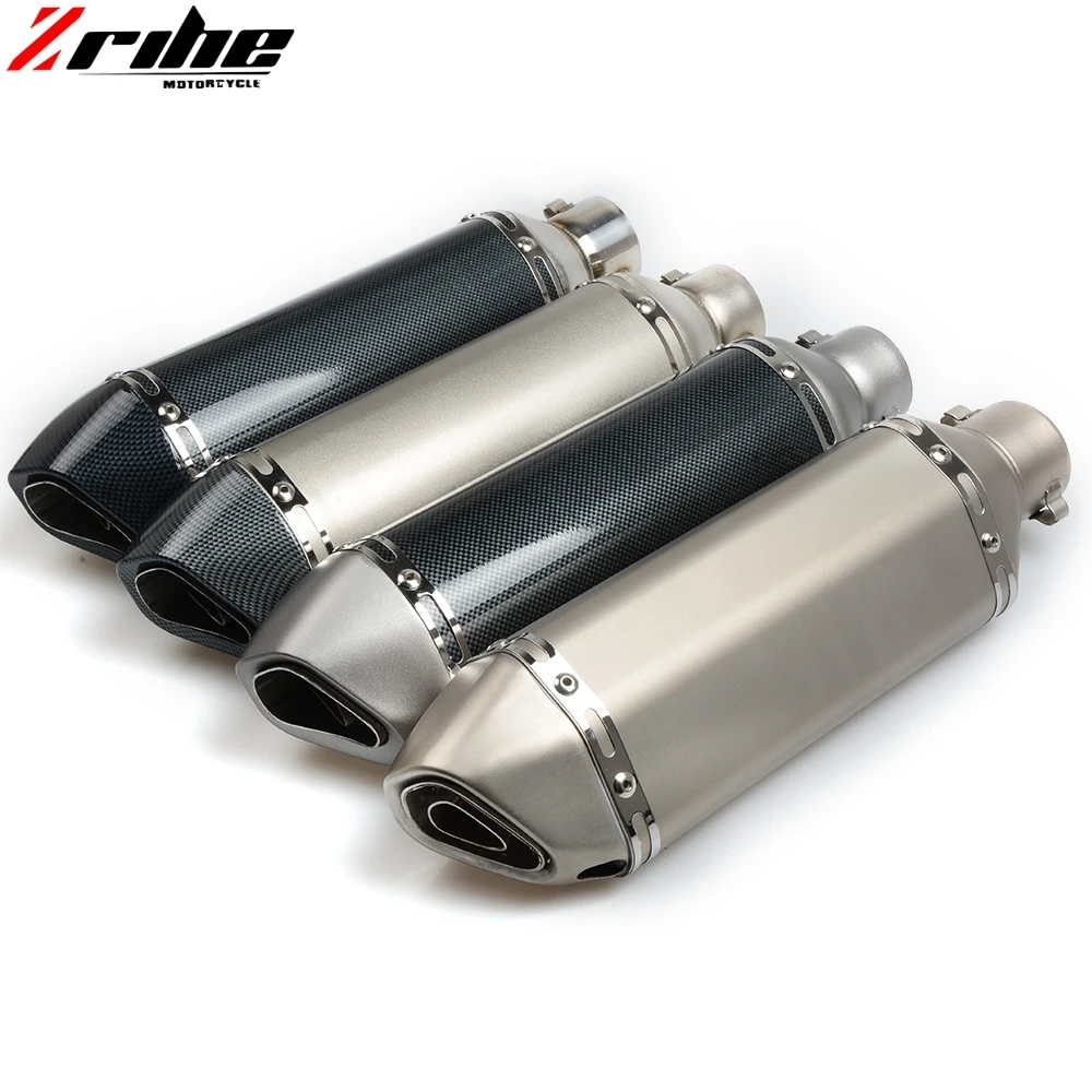 

36-51mm Universal motorcycle modified muffler carbon fiber exhaust pipe For SUZUKI GSF Bandit 650 650S 1000 1200 1250 SV650 GSXR