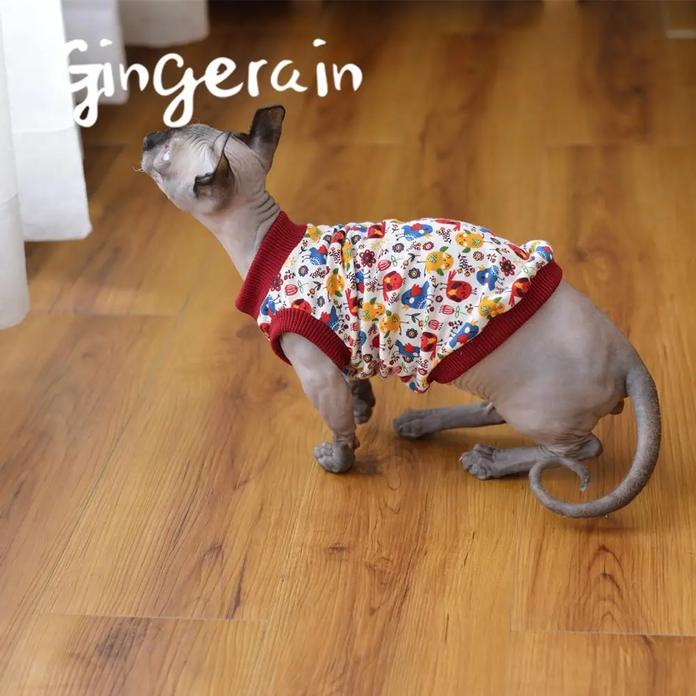 Gingerain Милая кошка Одежда для питомцев кошек модная куртка домашних животных