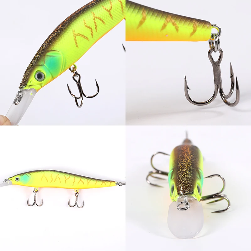 MermaidKnight Рыболовная Приманка Minnow 110 мм 14 г вольфрамовый шар Crankbait приостанавливает