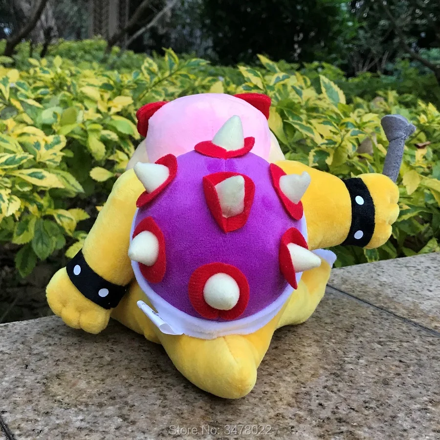 Mu&ntilde;eco de peluche de Super Mario 3 para ni&ntilde;os, juguete de animales de peluche con etiqueta, de 7 pulgadas, Bowser, Roy Koopa-4