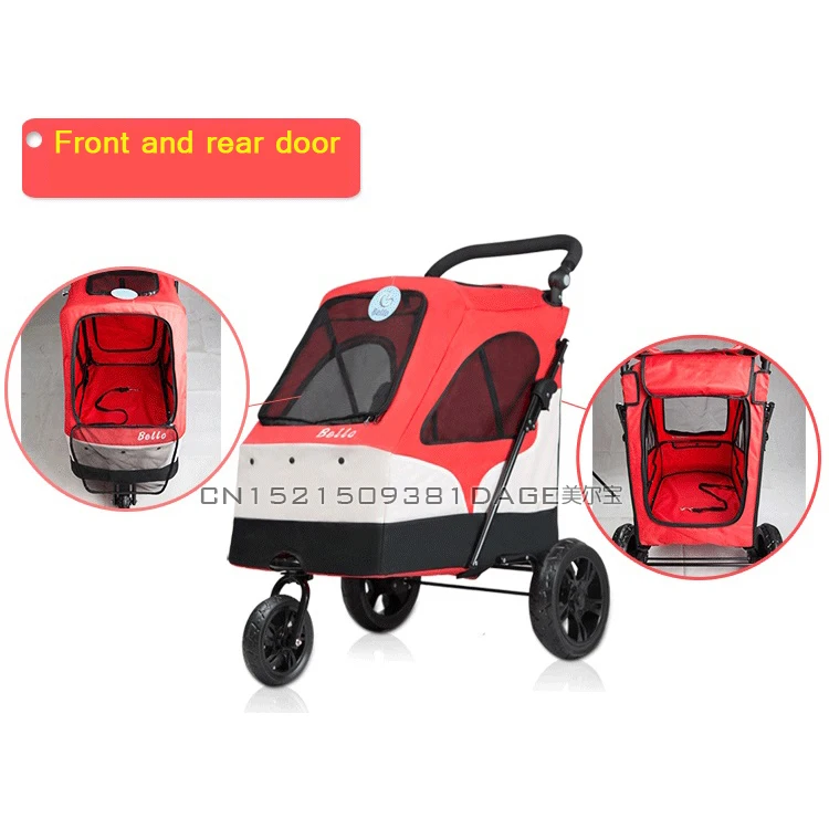 Бренд 55 кг Складная коляска для собак/кошек ультра легкая портативная переноска