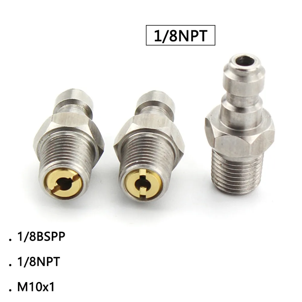 PCP Airforce Пейнтбольная пневматическая БЫСТРОРАЗЪЕМНАЯ муфта 8 мм 1/8NPT M10x1 1/8BSPP