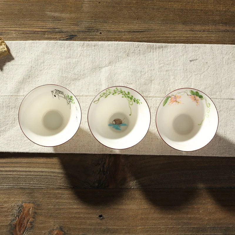 Кунг фу чайная чашка в китайском стиле Стиль деликатная ручная работа 50 мл