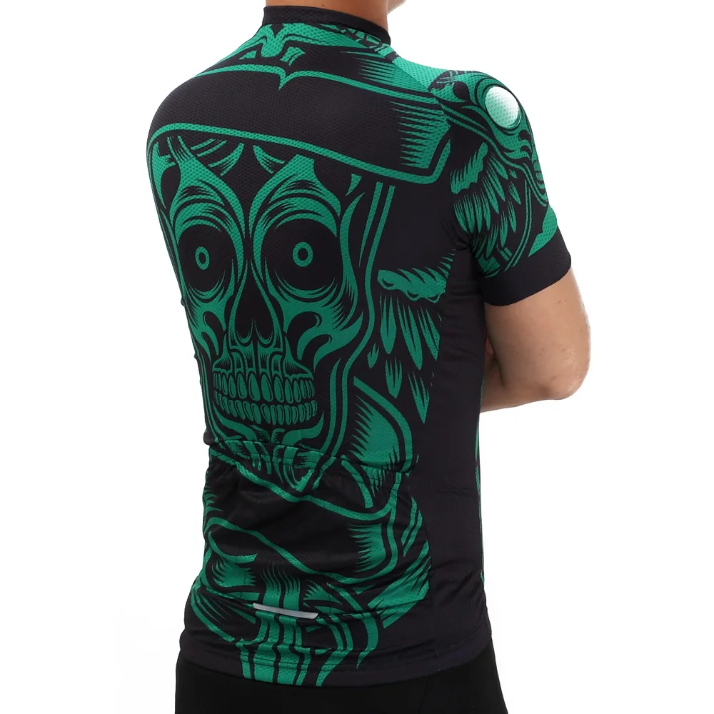 Бренд зеленый человеческий скелет гоночный велосипед одежда для велоспорта Pro Team