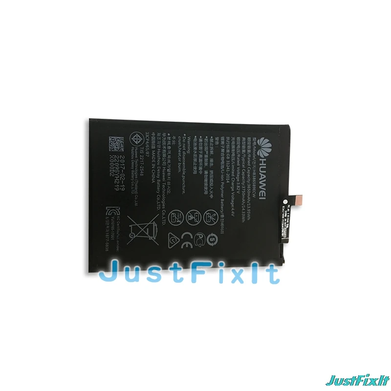 HB386589CW Hua Wei оригинальный сменный аккумулятор для телефона huawei P10 plus литий-ионный