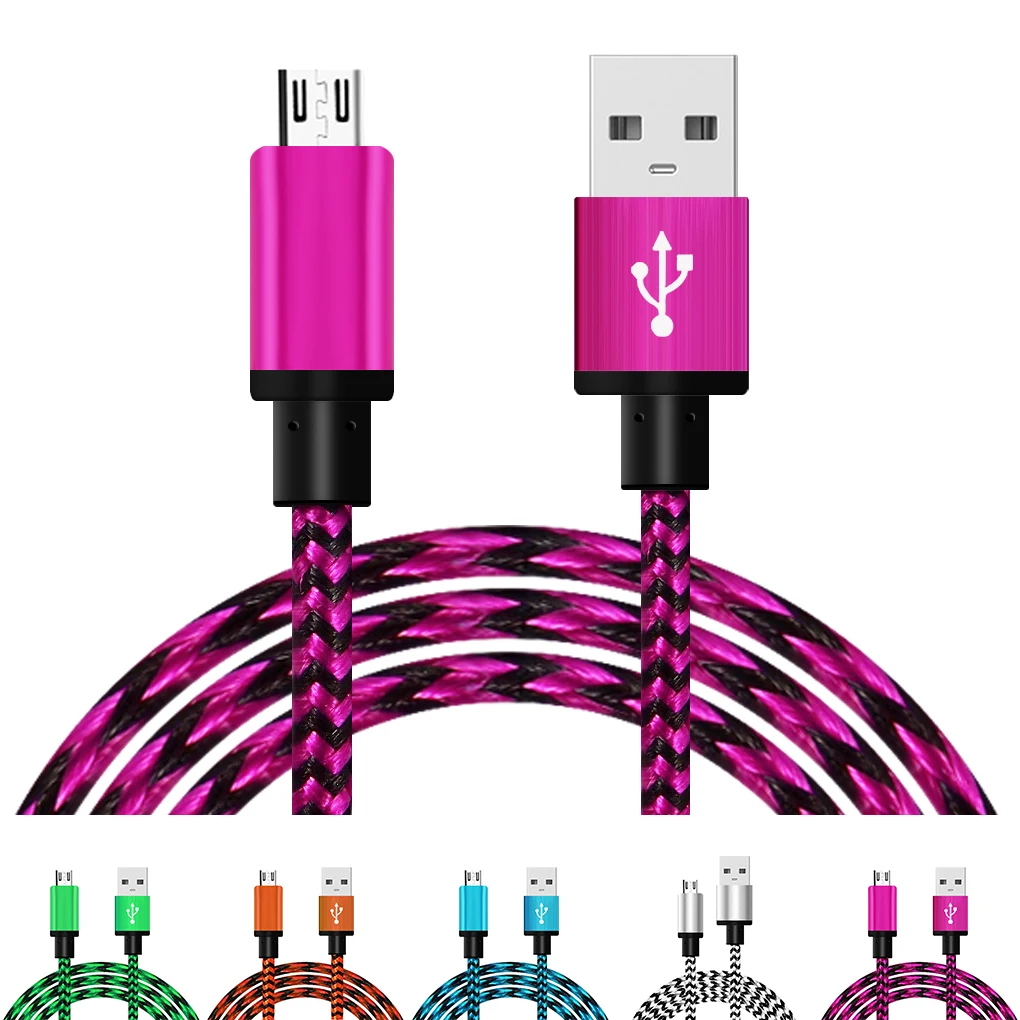 1M type C кабель для зарядки данных Плетеный mi cro USB быстрой синхронизации samsung xiaomi A3